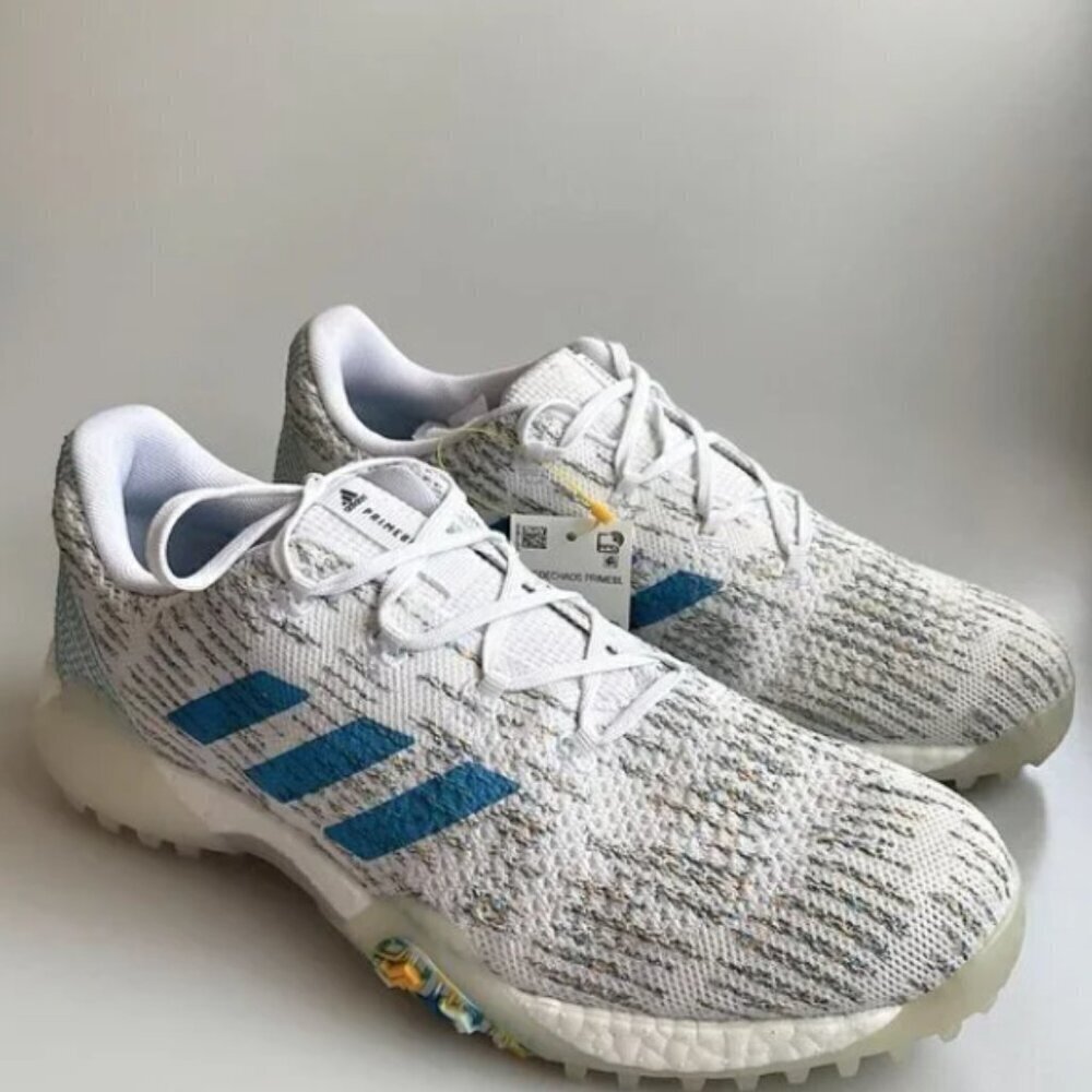ADIDAS WOMEN'S PRIME BLUE GOLF SHOES SPIKELESS SNEAKERS